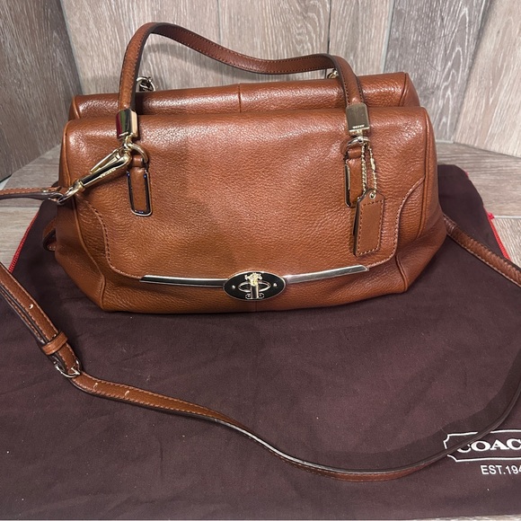 Coach Tan Leather Satchel - Picture 14 of 14